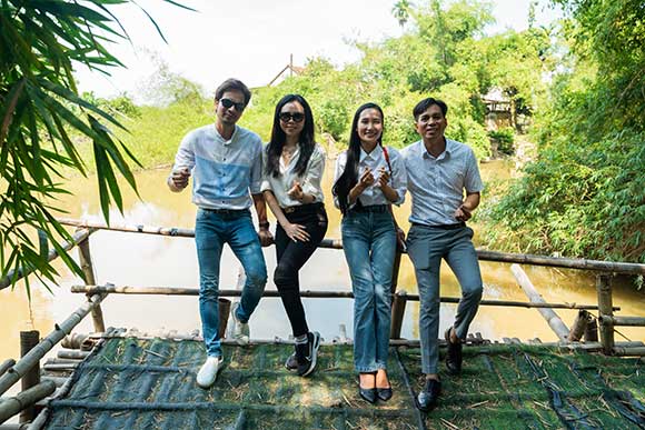 Dàn sao Việt thư giãn tại vườn sinh thái An Bình khi về Quảng Ngãi