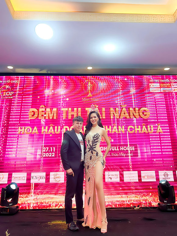Hoa hậu Lương Kỳ hội ngộ NTK Tommy Nguyễn