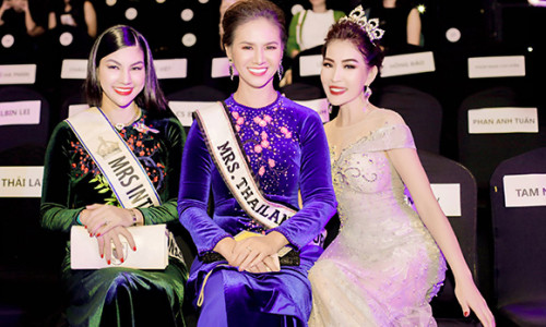 Diễm Kyly thân thiết hội ngộ cùng Hoa hậu Quý bà Thái Lan Jeeda Sea Kantarak