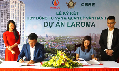 CBRE Việt Nam chính thức trở thành đơn vị tư vấn và quản lý vận hành độc quyền dự án Hateco Laroma