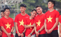 Khoảnh khắc đáng yêu của các chàng trai U23 Việt Nam ở lễ vinh danh tại Sài Gòn