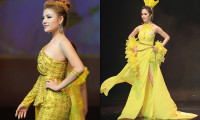 NTK Oanh Phan mang gam màu hoàng gia chinh phục công chúng đất Chùa Vàng
