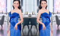 Hoa hậu Đại sứ Qúy bà Hoàn vũ thế giới Châu Ngọc Bích diện váy cắt xẻ gợi cảm