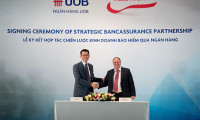 Prudential và Ngân hàng UOB Việt Nam bắt tay hợp tác phân phối sản phẩm bảo hiểm 