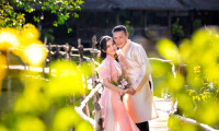 Vợ chồng Minh Chánh gây ấn tượng với bộ ảnh cưới truyền thống 