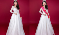 Hoa hậu Lý Kim Ngân thu hút ánh nhìn trong dam màu huyền thoại