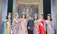 Hoa hậu Lý Kim Ngân diện dạ hội 2 dây trao giải cho thí sinh Hoa hậu doanh nhân châu Á